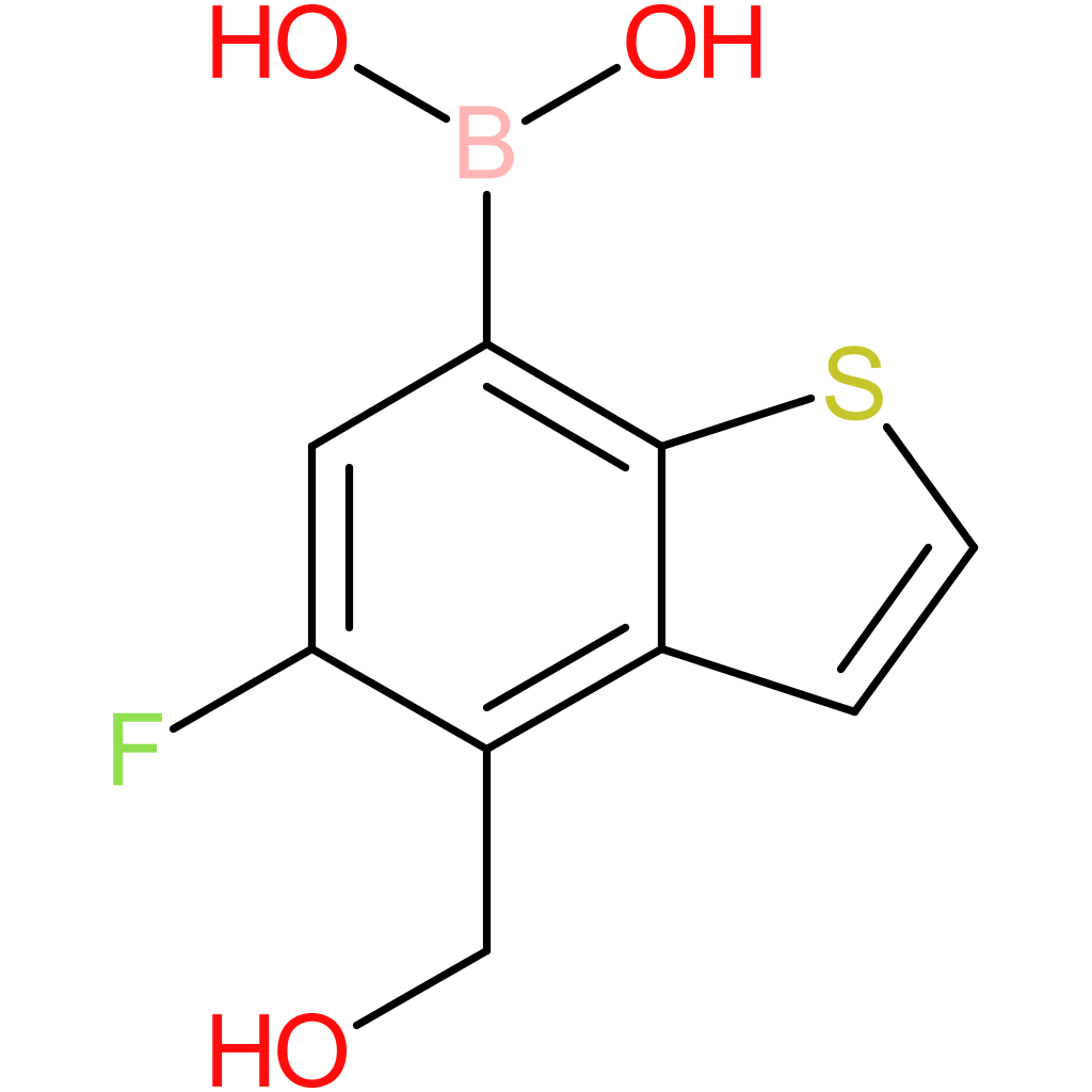 5-fluoro-4-(hydroxymethyl)benzothiophene-7-boronic acid