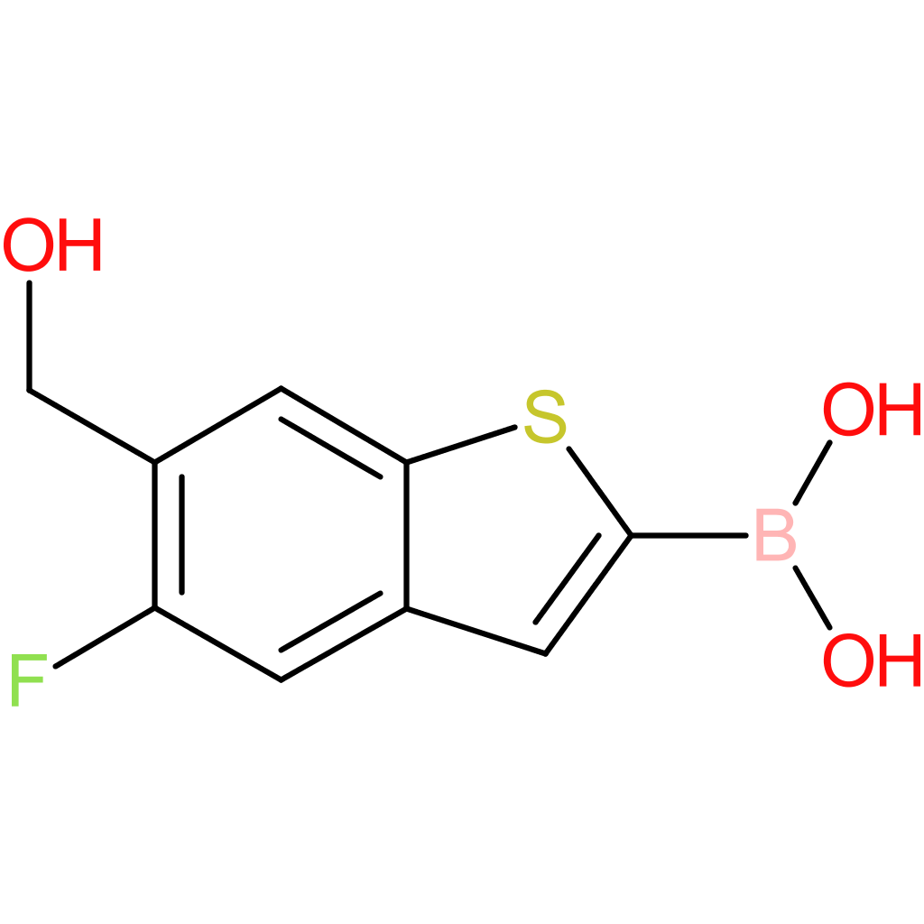 5-fluoro-6-(hydroxymethyl)benzothiophene-2-boronic acid