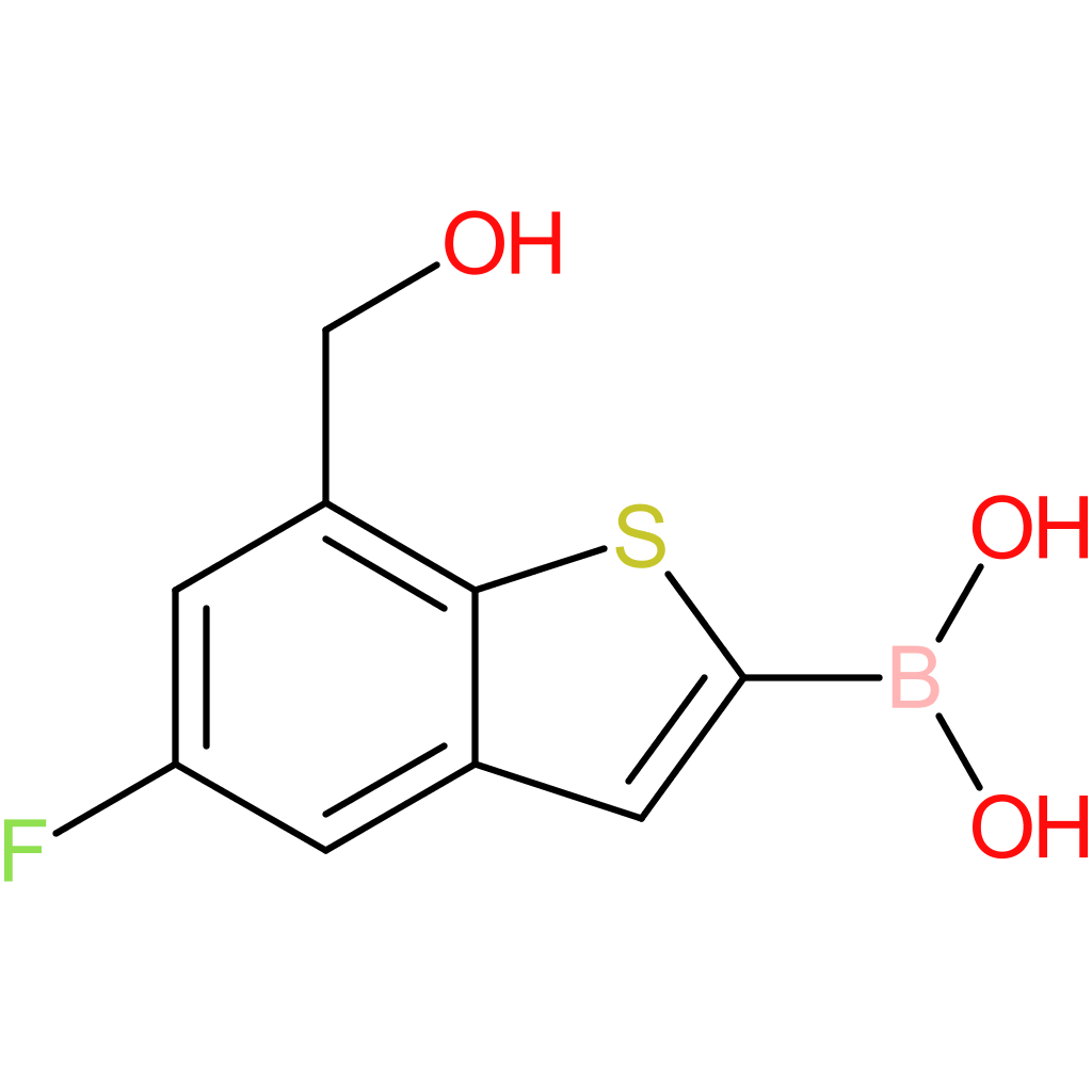 5-fluoro-7-(hydroxymethyl)benzothiophene-2-boronic acid