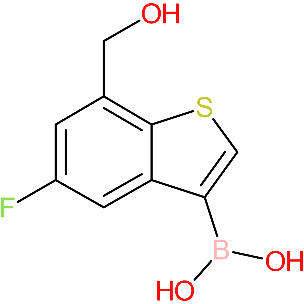 5-fluoro-7-(hydroxymethyl)benzothiophene-3-boronic acid