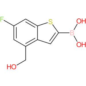 6-fluoro-4-(hydroxymethyl)benzothiophene-2-boronic acid