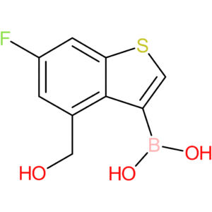 6-fluoro-4-(hydroxymethyl)benzothiophene-3-boronic acid