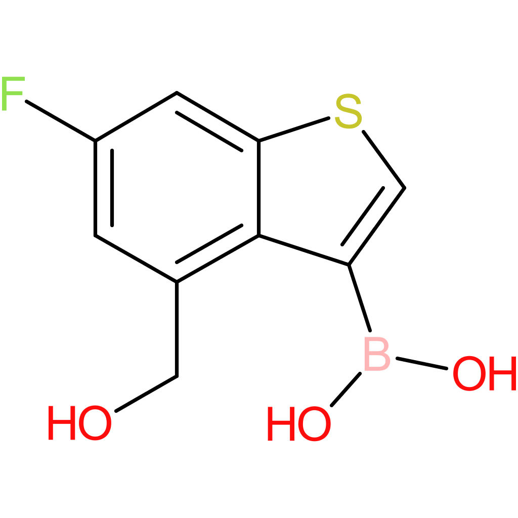 6-fluoro-4-(hydroxymethyl)benzothiophene-3-boronic acid
