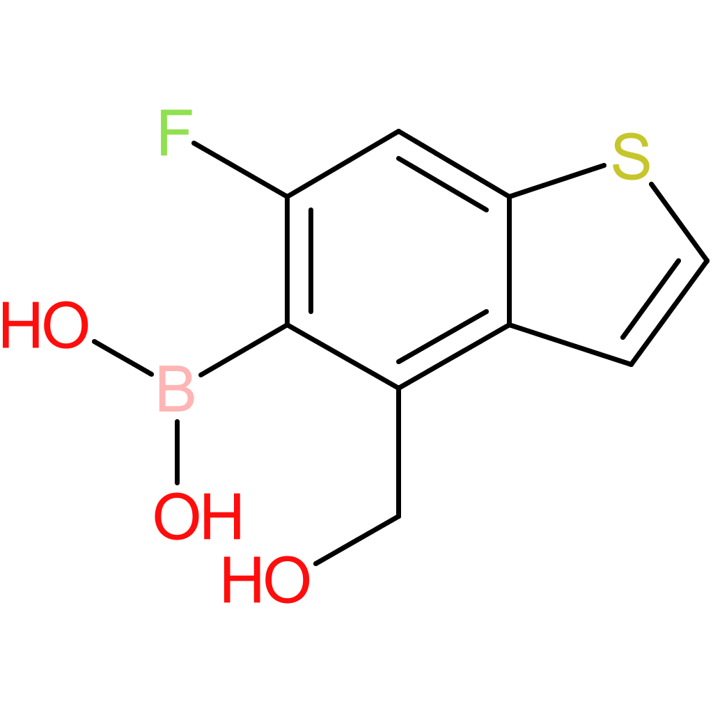 6-fluoro-4-(hydroxymethyl)benzothiophene-5-boronic acid