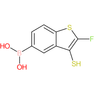 (2-fluoro-3-sulfanyl-1-benzothiophen-5-yl)boronic acid