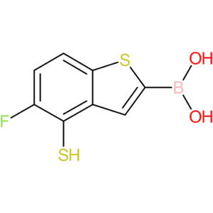 (5-fluoro-4-sulfanyl-1-benzothiophen-2-yl)boronic acid