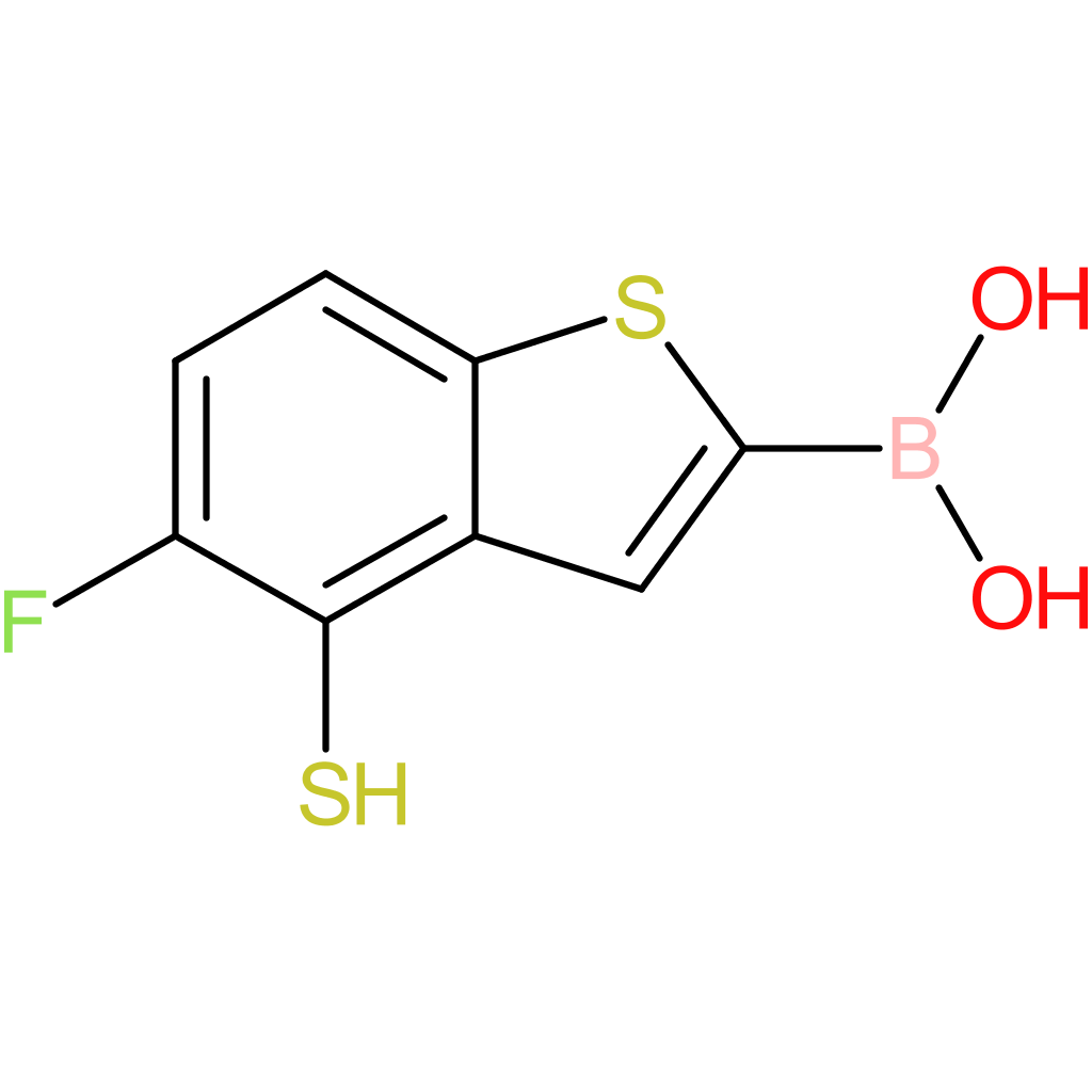 (5-fluoro-4-sulfanyl-1-benzothiophen-2-yl)boronic acid