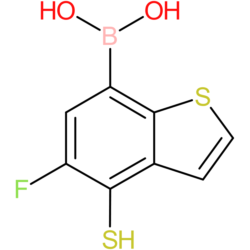 (5-fluoro-4-sulfanyl-1-benzothiophen-7-yl)boronic acid