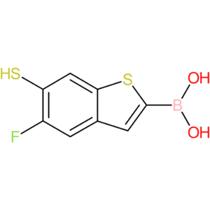 (5-fluoro-6-sulfanyl-1-benzothiophen-2-yl)boronic acid