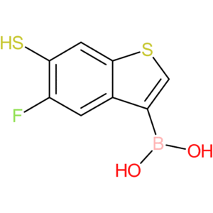(5-fluoro-6-sulfanyl-1-benzothiophen-3-yl)boronic acid