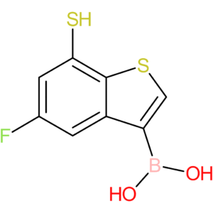 (5-fluoro-7-sulfanyl-1-benzothiophen-3-yl)boronic acid
