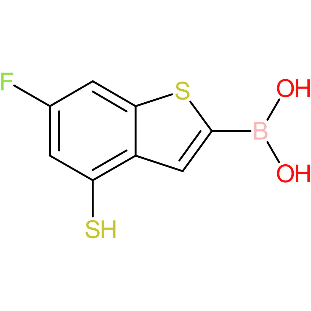 (6-fluoro-4-sulfanyl-1-benzothiophen-2-yl)boronic acid