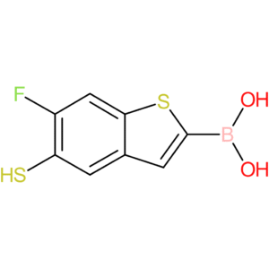 (6-fluoro-5-sulfanyl-1-benzothiophen-2-yl)boronic acid