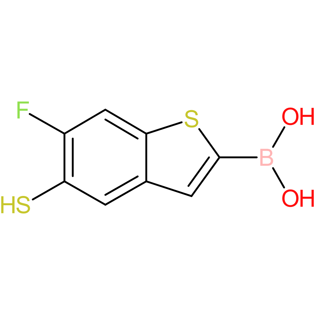 (6-fluoro-5-sulfanyl-1-benzothiophen-2-yl)boronic acid