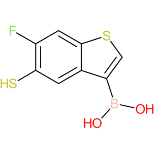 (6-fluoro-5-sulfanyl-1-benzothiophen-3-yl)boronic acid