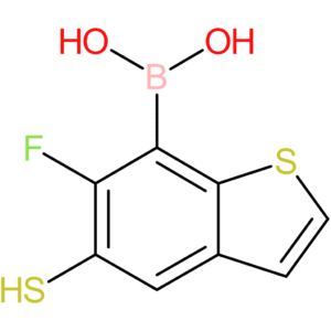 (6-fluoro-5-sulfanyl-1-benzothiophen-7-yl)boronic acid
