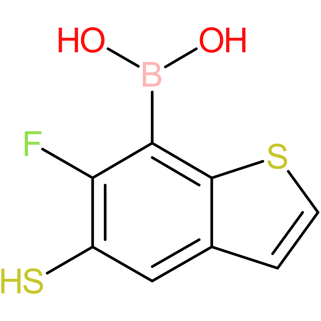 (6-fluoro-5-sulfanyl-1-benzothiophen-7-yl)boronic acid