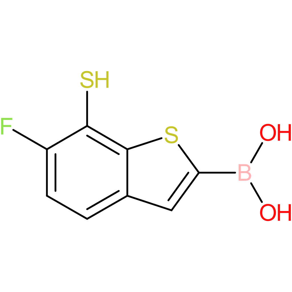 6-fluoro-7-mercaptobenzothiophene-2-boronic acid