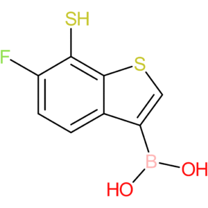(6-fluoro-7-sulfanyl-1-benzothiophen-3-yl)boronic acid