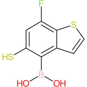 (7-fluoro-5-sulfanyl-1-benzothiophen-4-yl)boronic acid