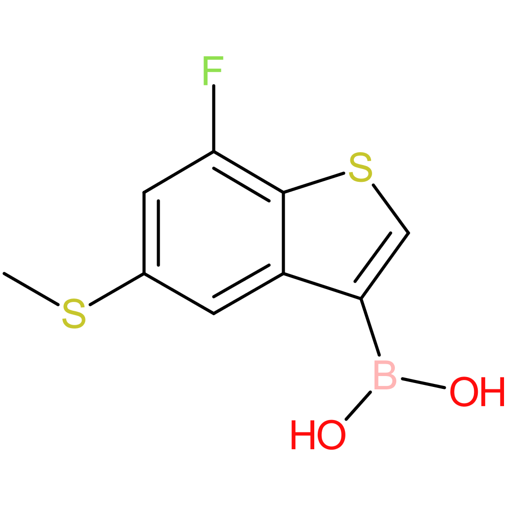7-fluoro-5-(methylthio)benzothiophene-3-boronic acid