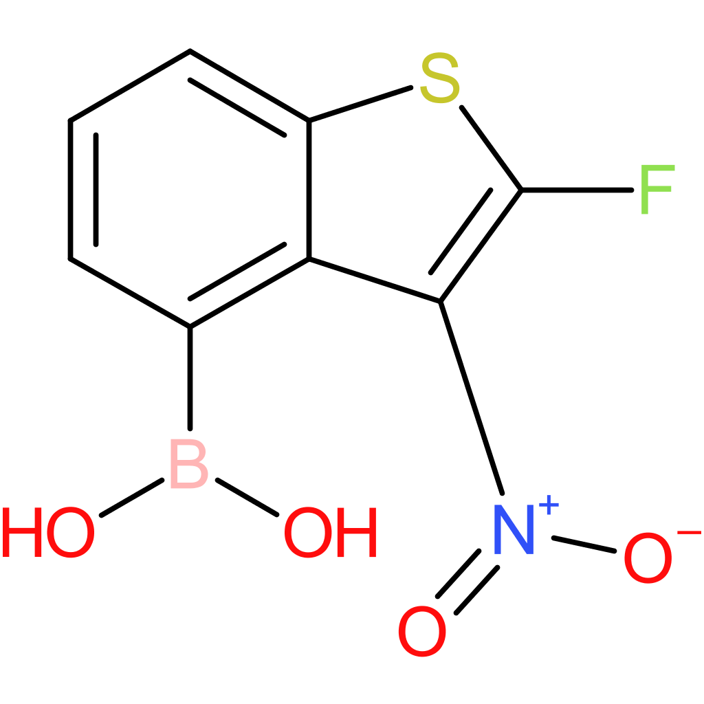 2-fluoro-3-nitrobenzothiophene-4-boronic acid