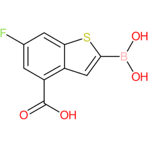 4-carboxy-6-fluorobenzothiophene-2-boronic acid