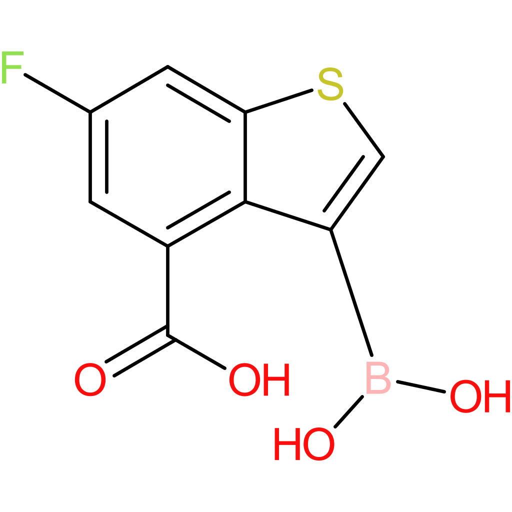 4-carboxy-6-fluorobenzothiophene-3-boronic acid