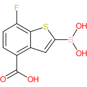 4-carboxy-7-fluorobenzothiophene-2-boronic acid