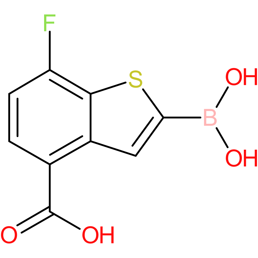 4-carboxy-7-fluorobenzothiophene-2-boronic acid
