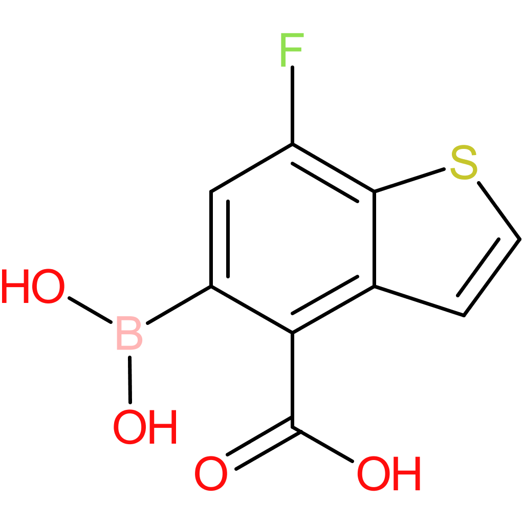 4-carboxy-7-fluorobenzothiophene-5-boronic acid