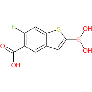 5-carboxy-6-fluorobenzothiophene-2-boronic acid