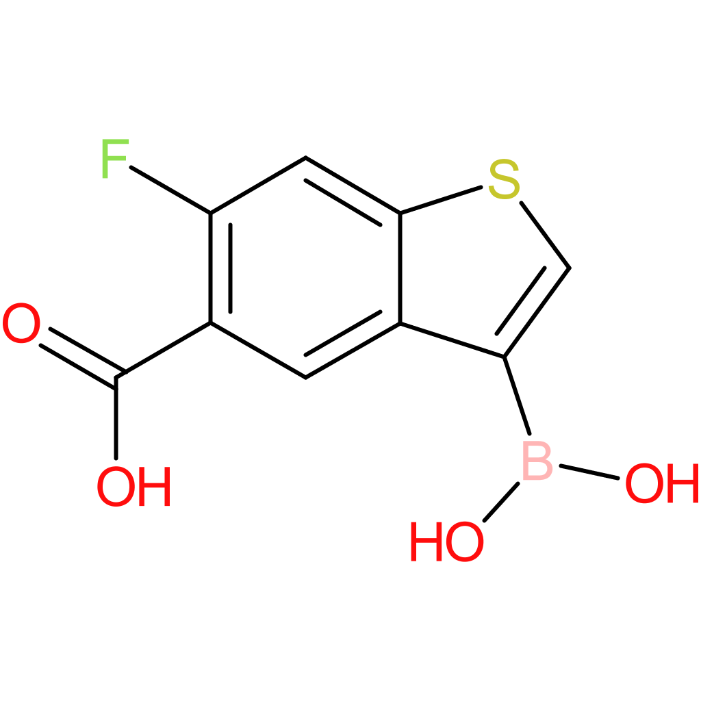 5-carboxy-6-fluorobenzothiophene-3-boronic acid