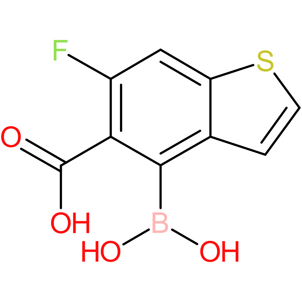 5-carboxy-6-fluorobenzothiophene-4-boronic acid