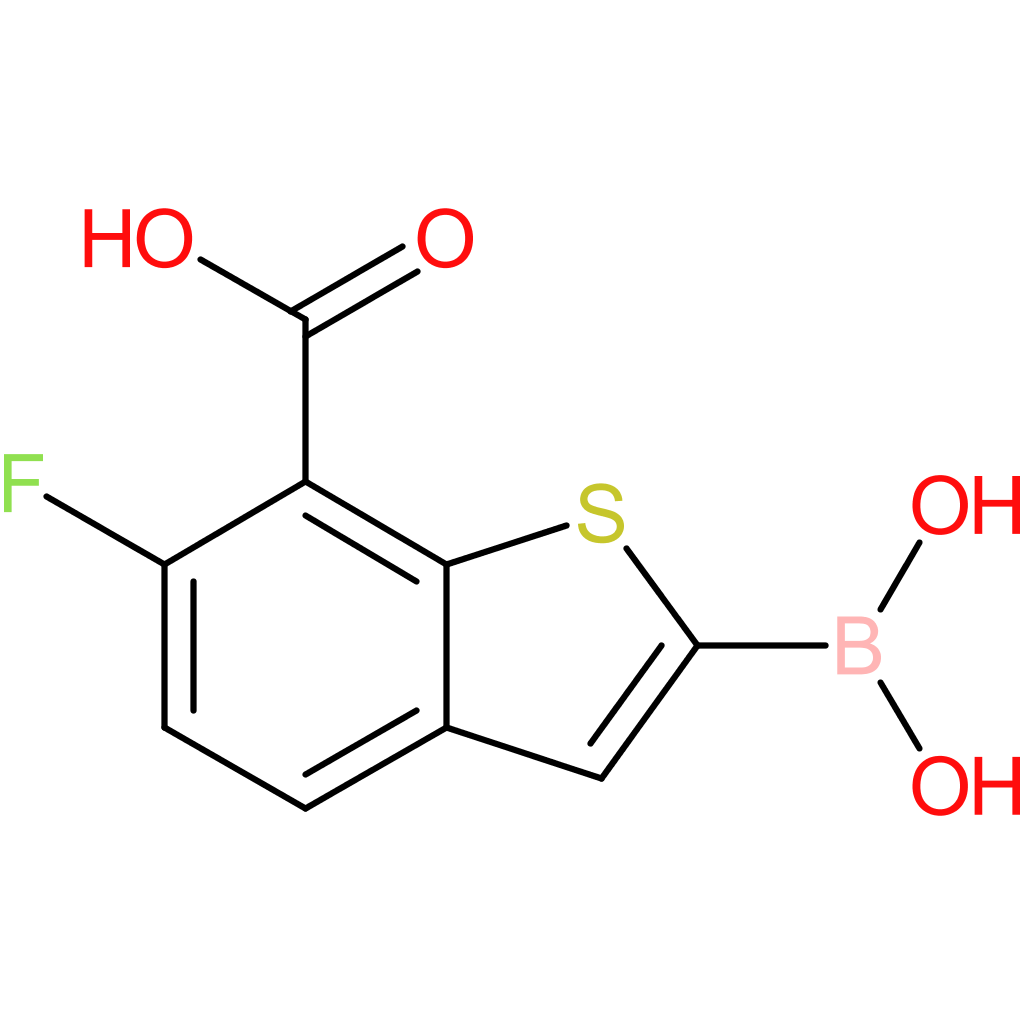 7-carboxy-6-fluorobenzothiophene-2-boronic acid
