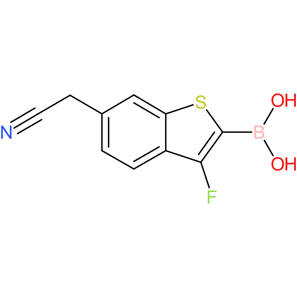 2-borono-3-fluorobenzothiophene-6-acetonitrile