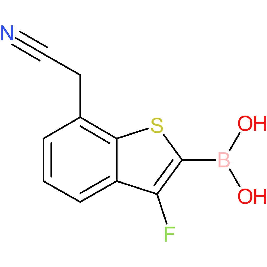 2-borono-3-fluorobenzothiophene-7-acetonitrile