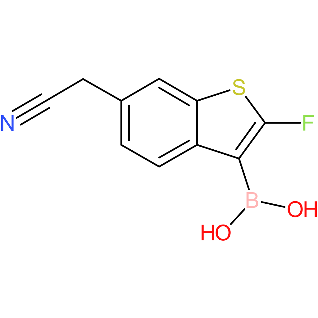 3-borono-2-fluorobenzothiophene-6-acetonitrile