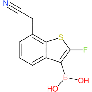 3-borono-2-fluorobenzothiophene-7-acetonitrile