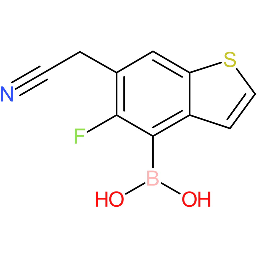 4-borono-5-fluorobenzothiophene-6-acetonitrile