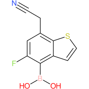 4-borono-5-fluorobenzothiophene-7-acetonitrile