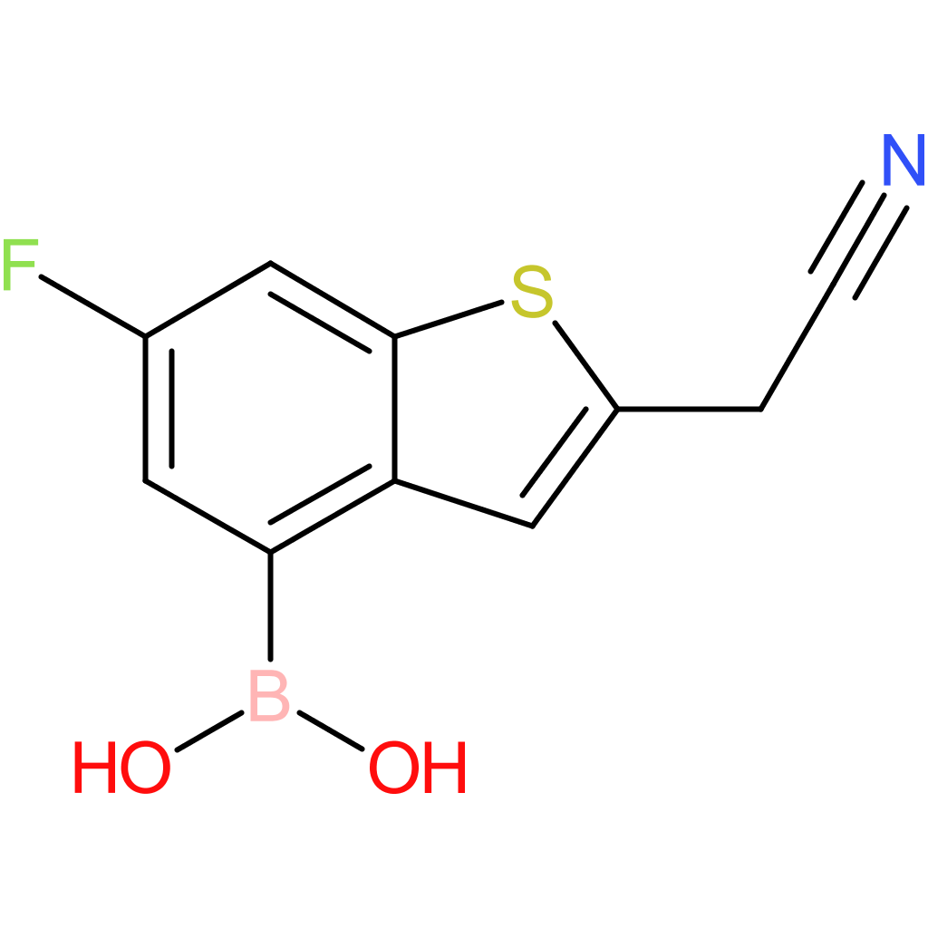 4-borono-6-fluorobenzothiophene-2-acetonitrile