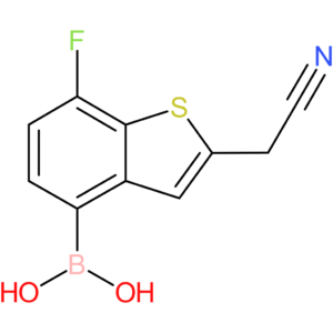 4-borono-7-fluorobenzothiophene-2-acetonitrile