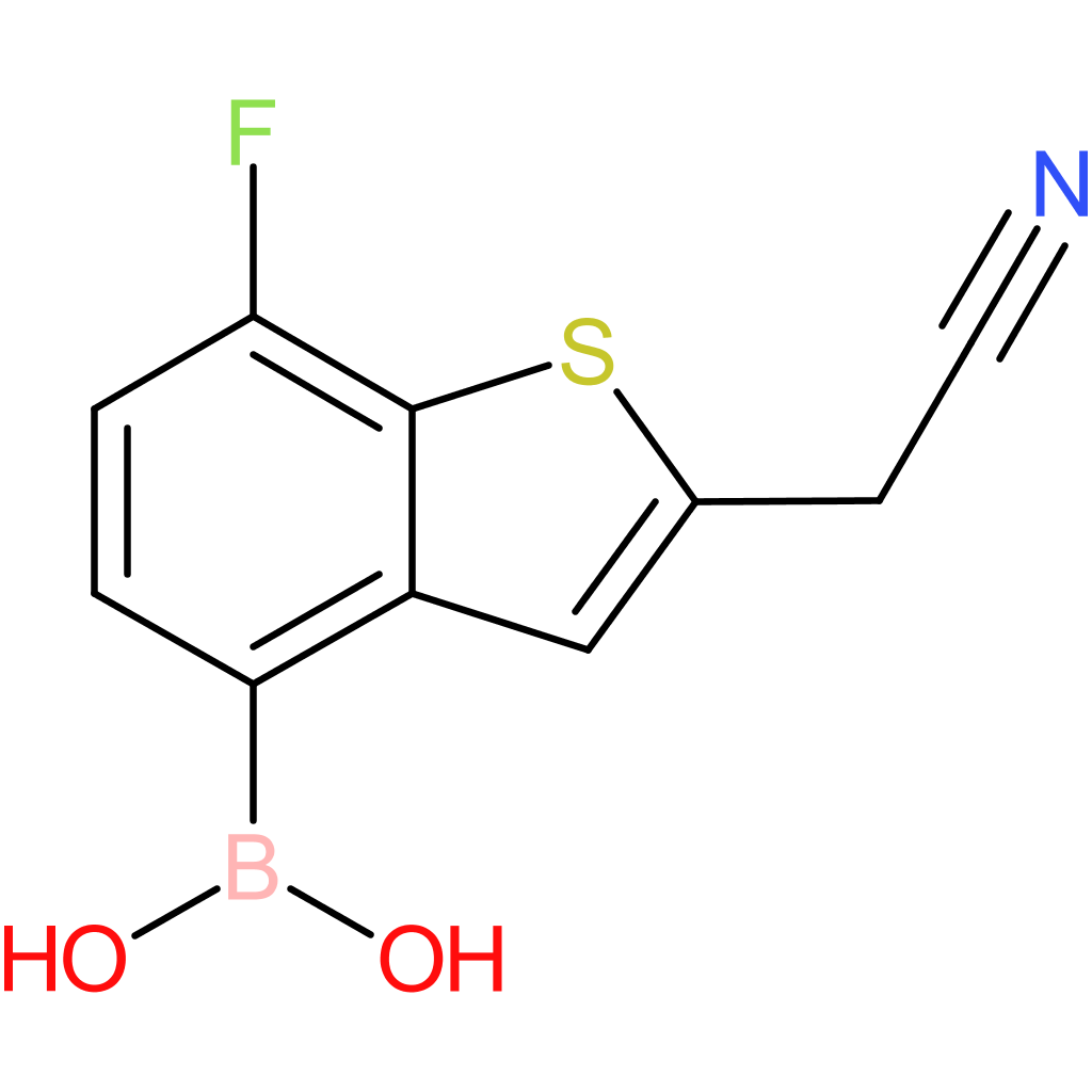 4-borono-7-fluorobenzothiophene-2-acetonitrile