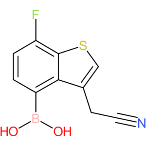 4-borono-7-fluorobenzothiophene-3-acetonitrile