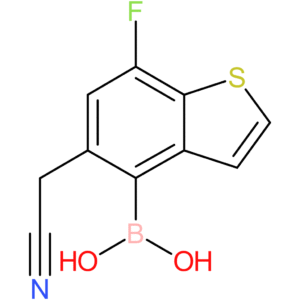4-borono-7-fluorobenzothiophene-5-acetonitrile