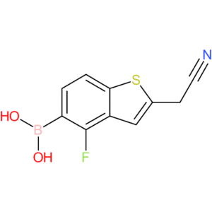 5-borono-4-fluorobenzothiophene-2-acetonitrile