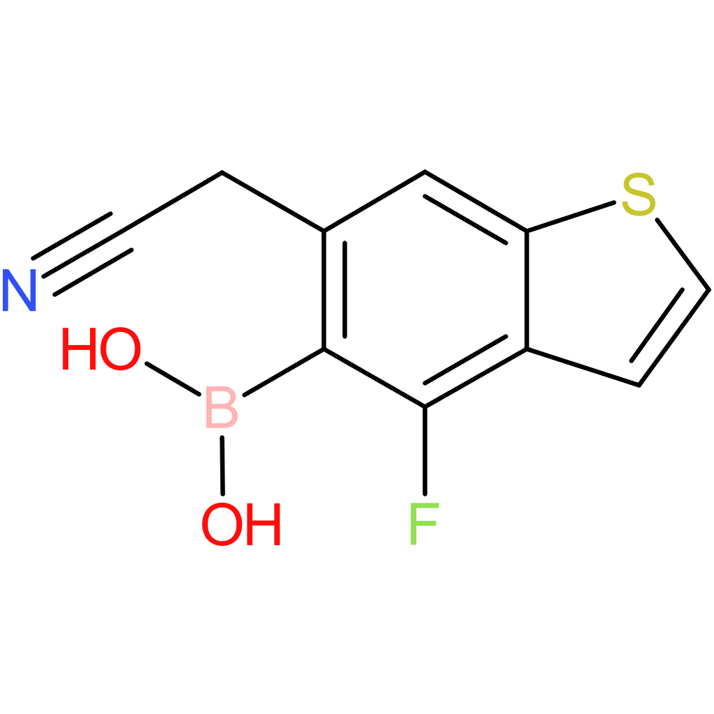 5-borono-4-fluorobenzothiophene-6-acetonitrile