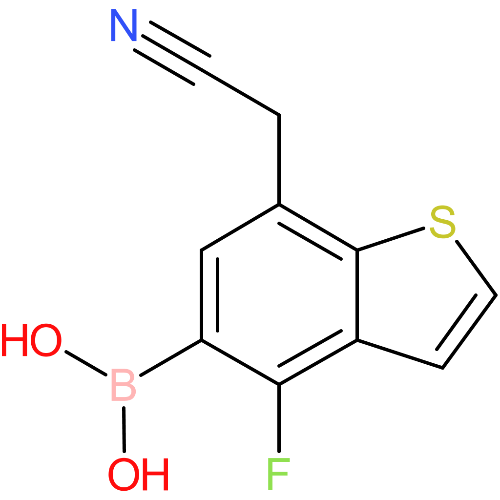 5-borono-4-fluorobenzothiophene-7-acetonitrile