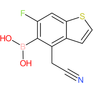 5-borono-6-fluorobenzothiophene-4-acetonitrile
